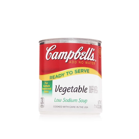 Campbells Campbell's Ready To Serve Low Sodium Vegetable Soup 7.25 oz. Can, PK24 000000603